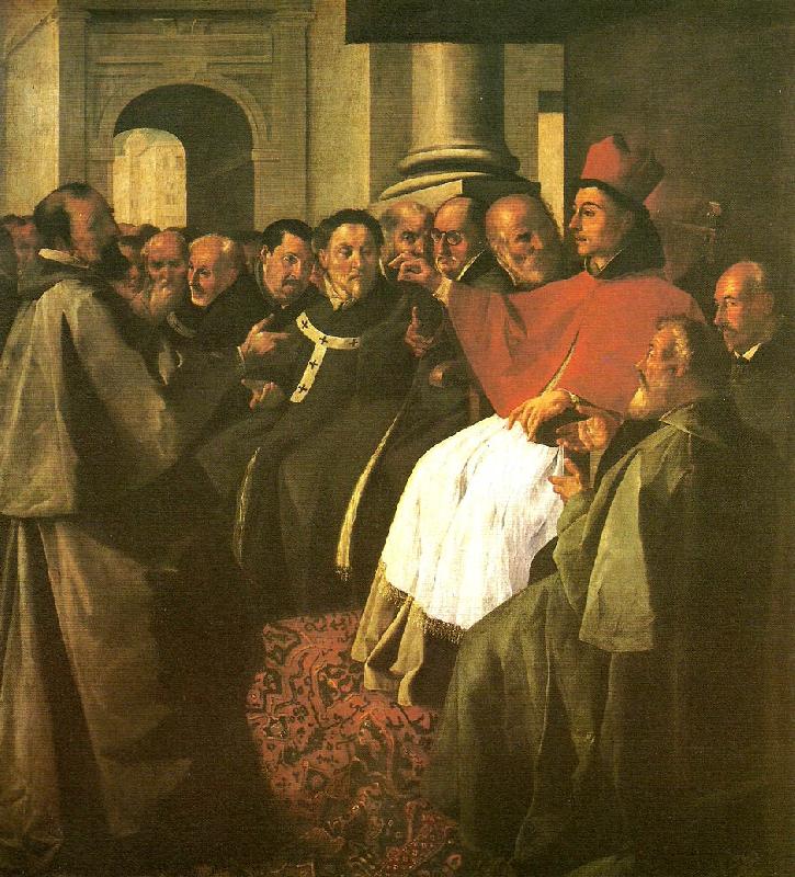 Francisco de Zurbaran buenaventura at the council of lyon oil painting image